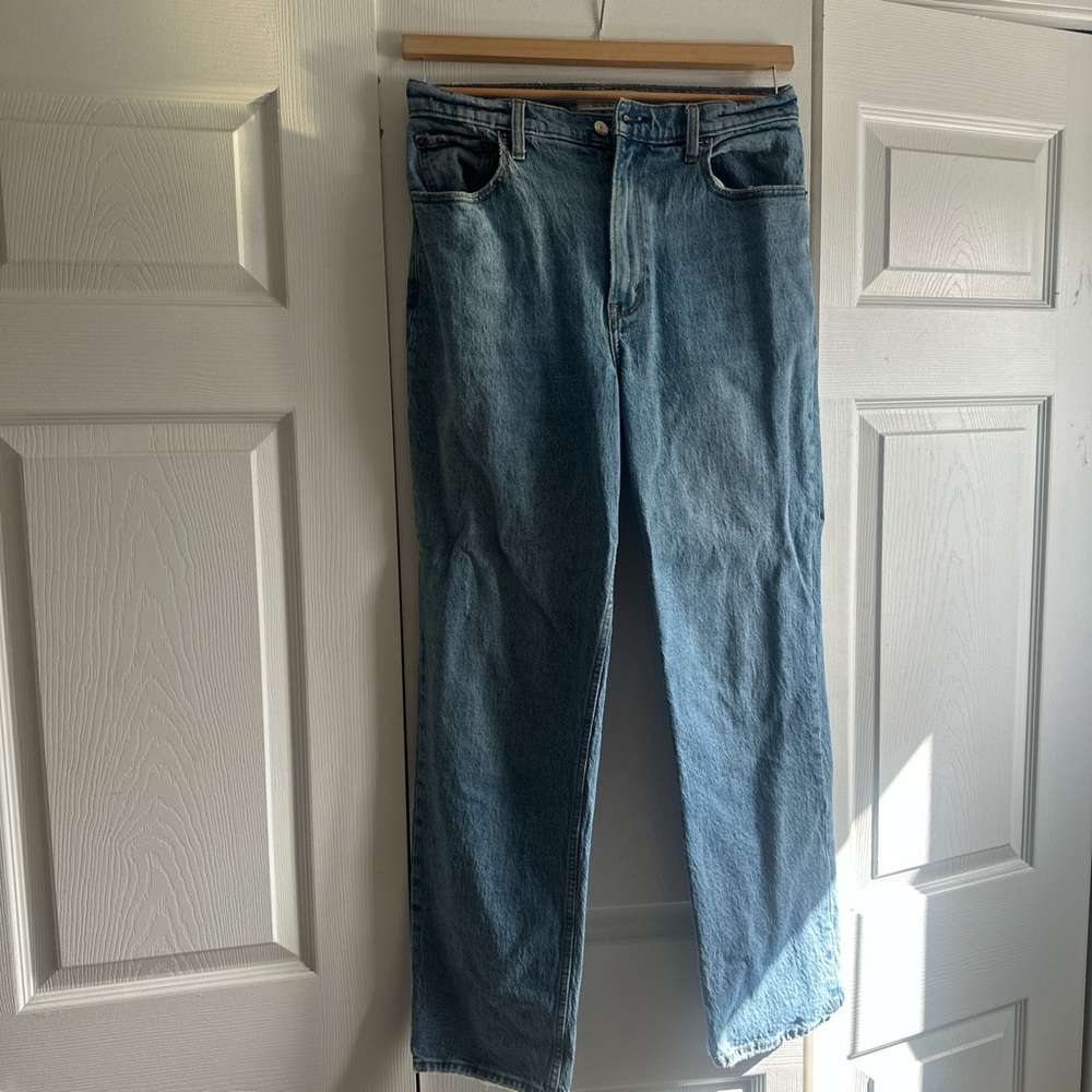 Abercrombie & Fitch the 90s straight like ultra high-rise jeans